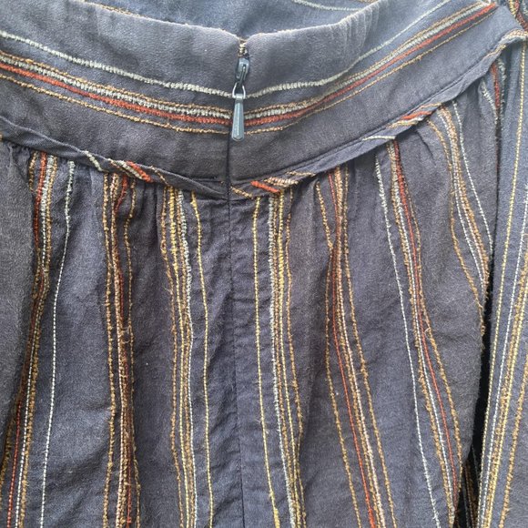 RARE LaROK (pre-Ace & Jig) Blue and Woven Stripe Pinafore Dress - Picture 6 of 11